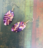 Purple 1 inch Earrings