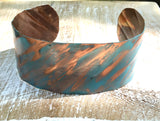 Turquoise Copper One Inch Cuff Bracelet
