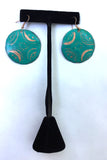 Arapaho Indian Design Jade EArrings