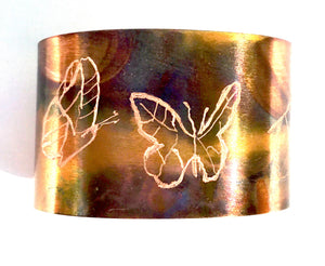 Butterfly  Trio Copper Bracelet Cuff