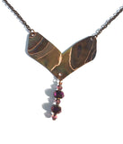 Chevron Purple Beaded Necklace
