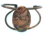 Flower Copper Cuff Bracelet