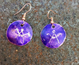 Mother Earth Purple Earrings