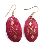Ruby Diamond and Direction Oval Earrings