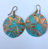Turquoise Round Earrings